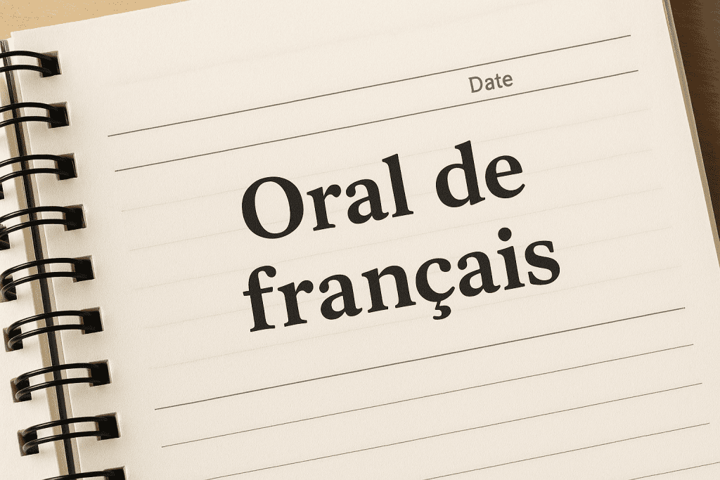 Oral bac de francais