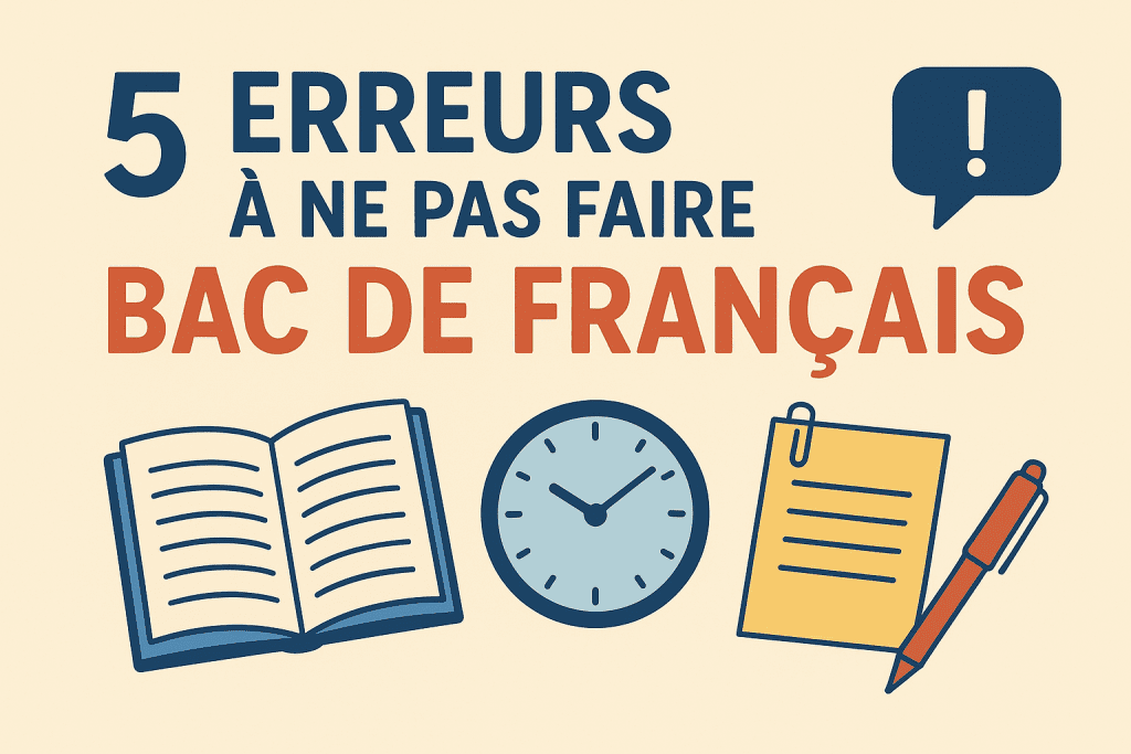 5 erreurs à ne pas faire l'année du bac de français