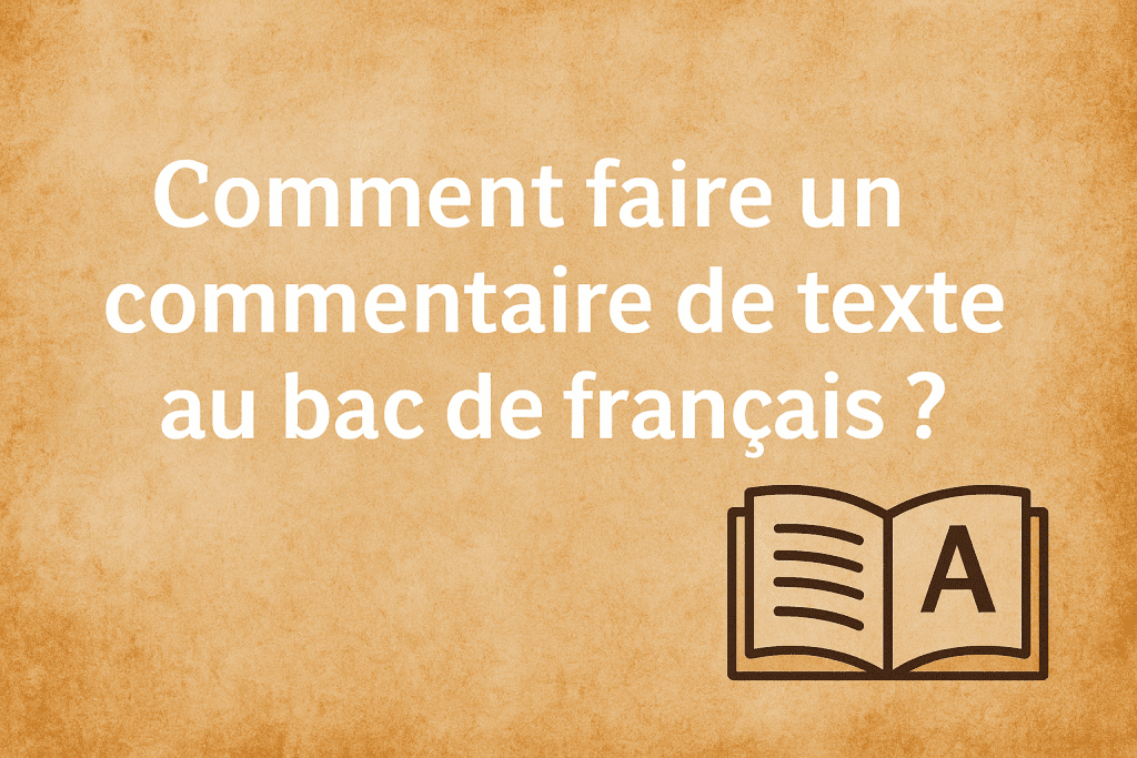 commentaire bac de français
