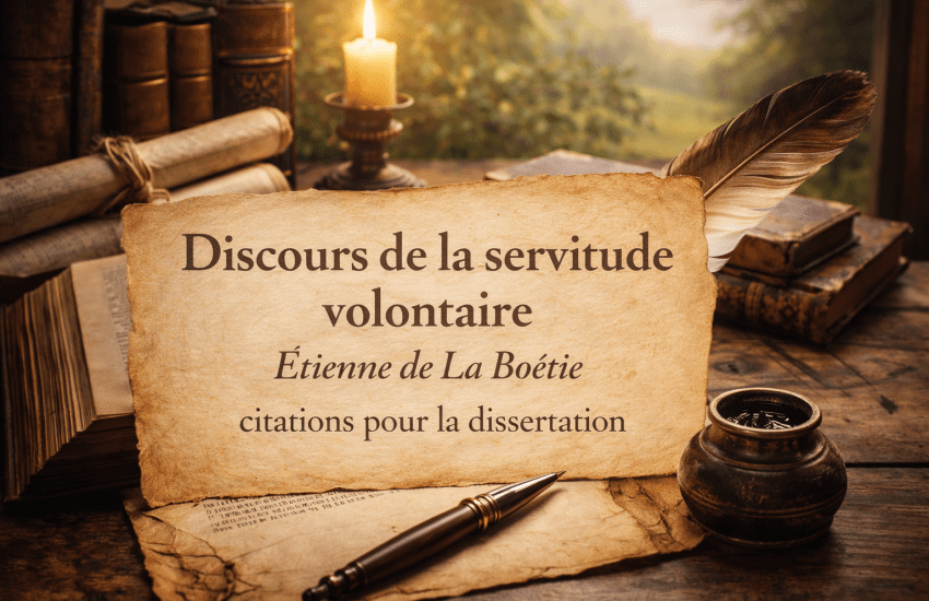Discours de la servitude volontaire dissertation Etienne de la Boétie citations