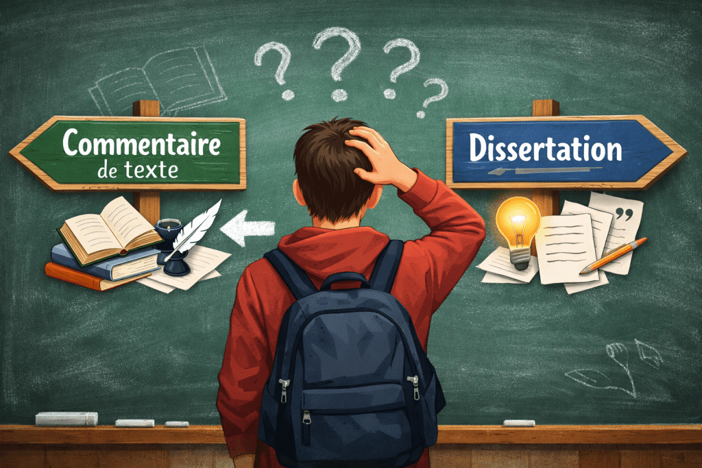 commentaire  dissertation bac de français que choisir