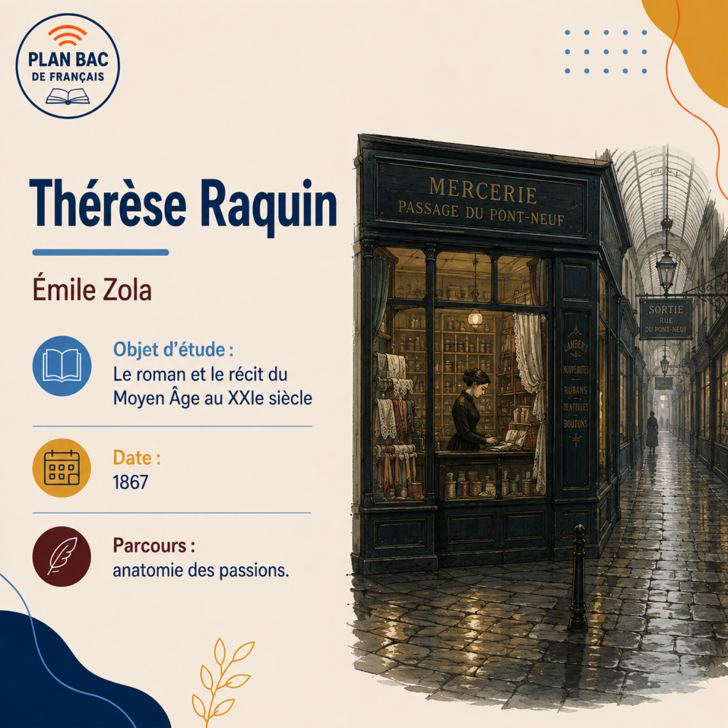 Thérèse Raquin
Zola
Anatomie des passions